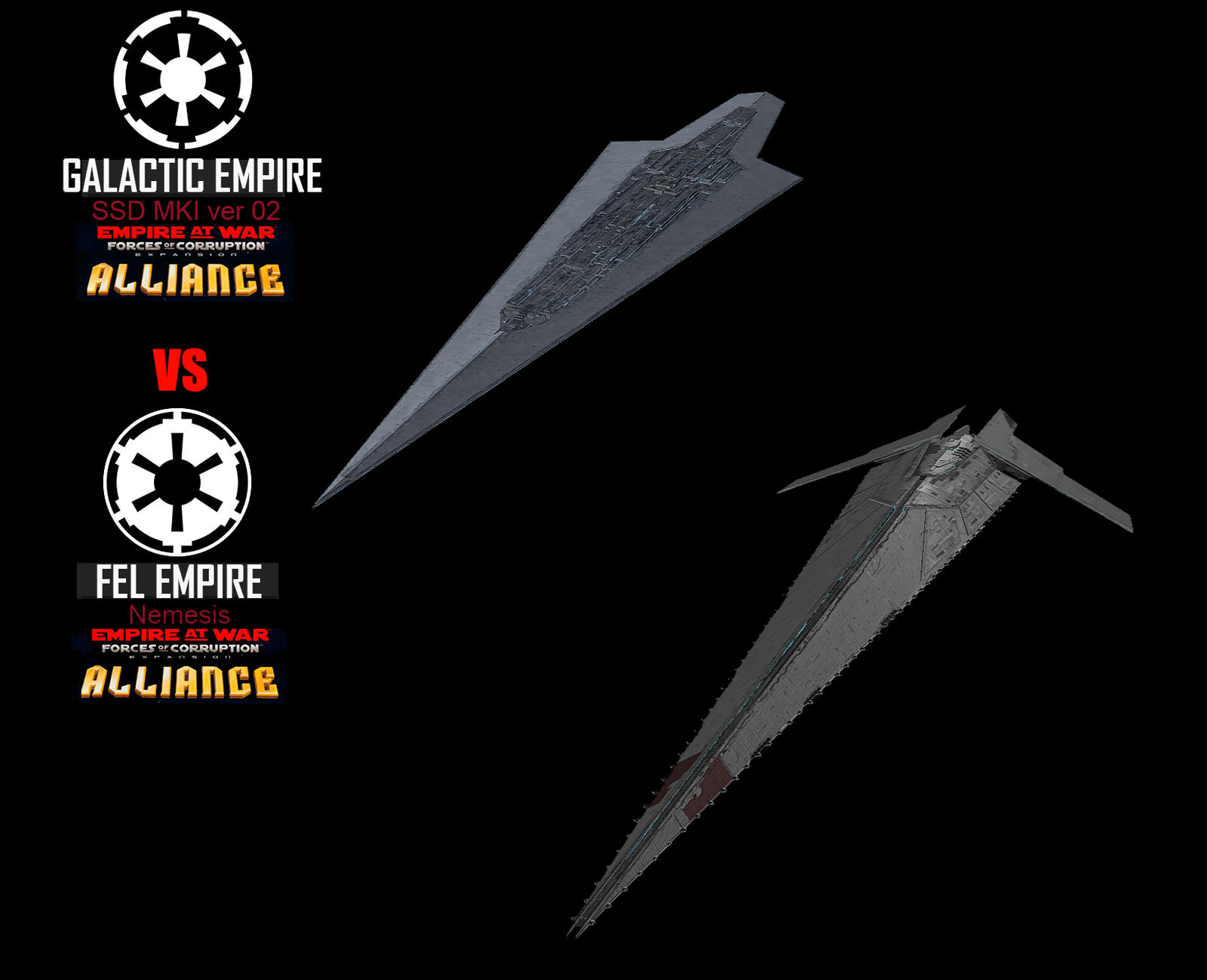 Star Wars Empire at War – FOC Alliance – SSD MKI vs Nemesis Star Wars Empire at War – FOC Alliance – SSD MKI vs Nemesis