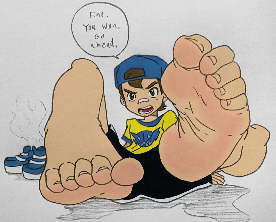 Tickle smell feet