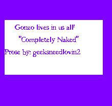 Completely Naked By Geeksneedlovin On Deviantart