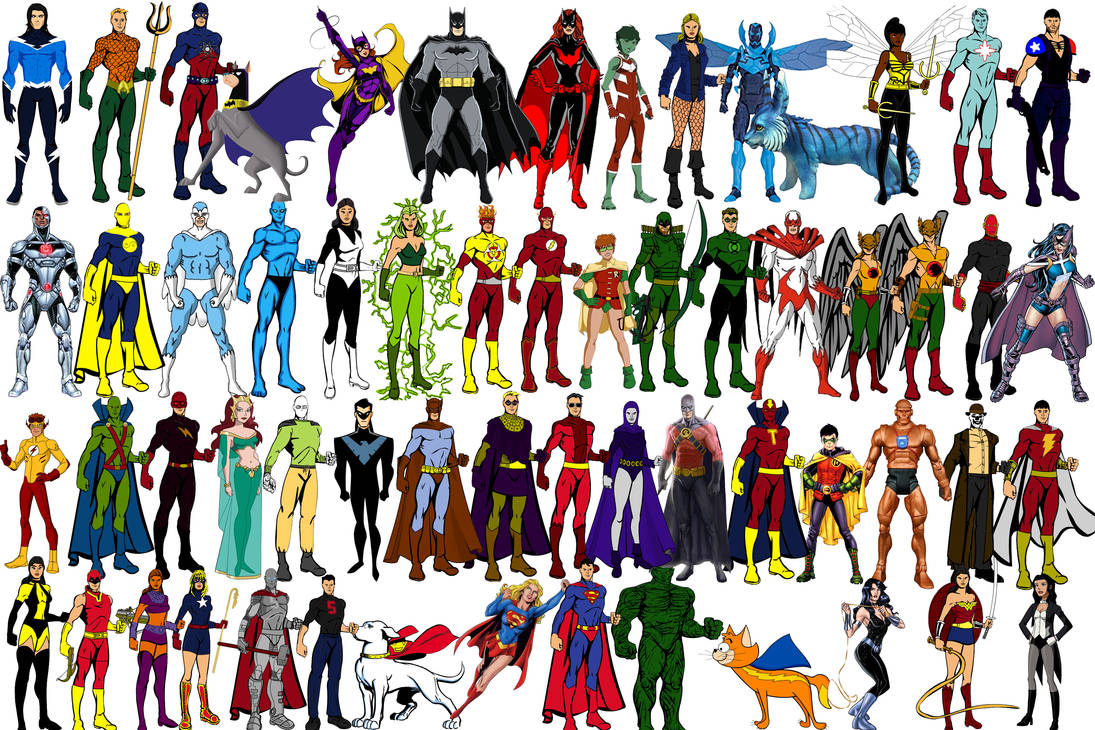 Рисунки всех супергероев