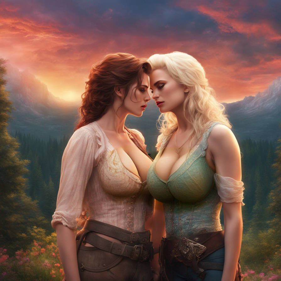 Lesbian Love Scene By Flambergius On Deviantart