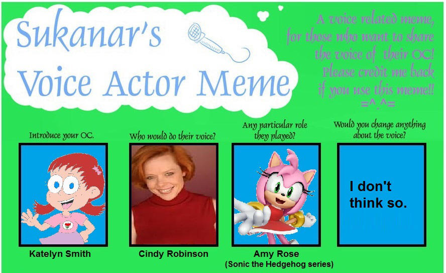 right now i only have katy who sounds like amy rose"s current