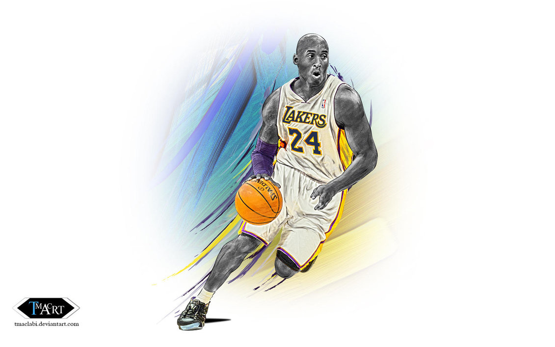 kobe bryant colorful career wallpaper