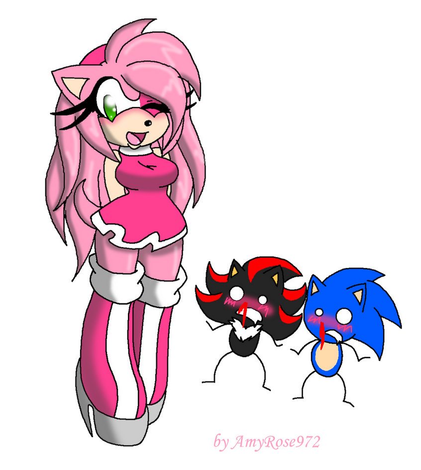Sexy Amy Rose By Laurypinky On Deviantart