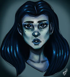 Blue Portrait