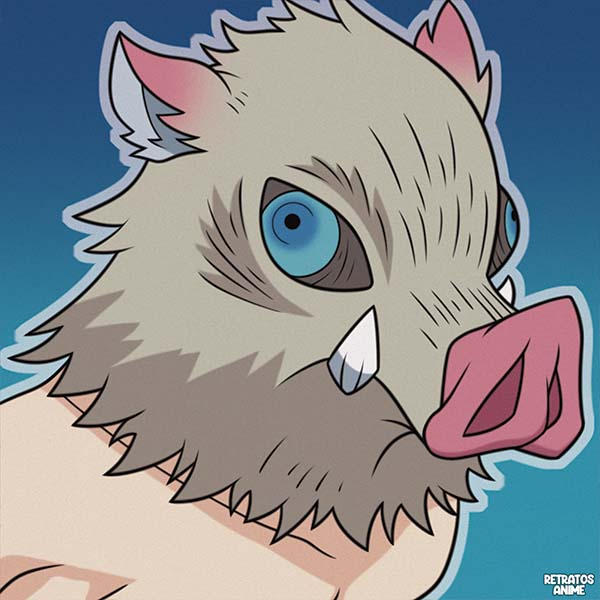 Inosuke, Kimetsu No Yaiba by Retratosanime on DeviantArt