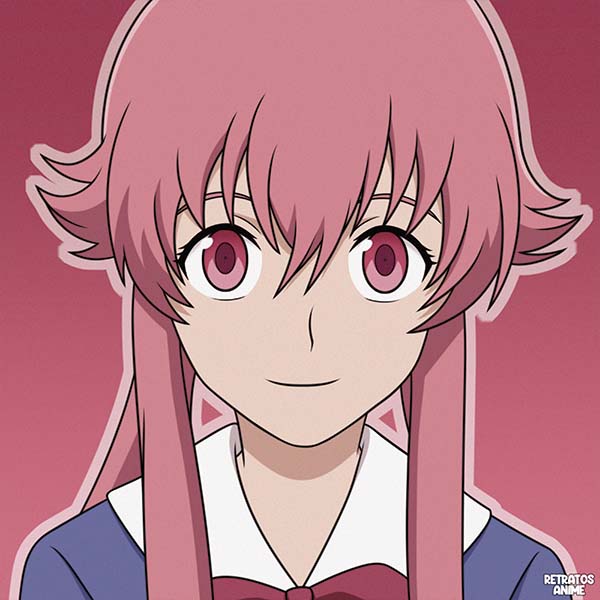 The Future Diary Mirai Nikki Anime Art Print for Sale by Anime Store