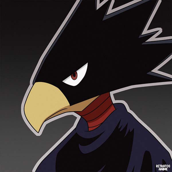 Tokoyami, Boku No Hero by Retratosanime on DeviantArt