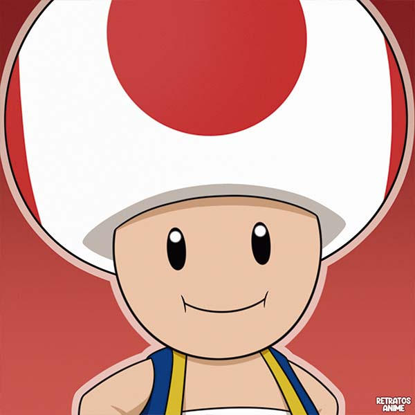 Toad, Super Mario Bros by Retratosanime on DeviantArt