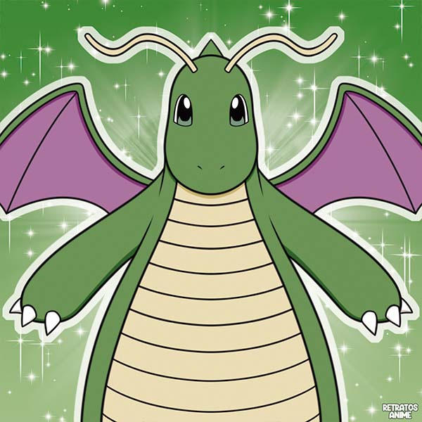 Dragonite Shiny, Pokemon by Retratosanime on DeviantArt