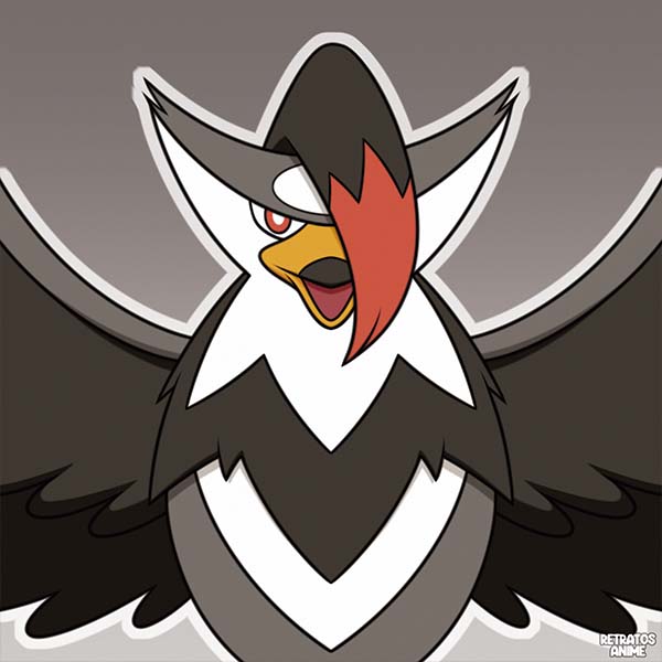 Pokemon Rapter Staraptor, Pokemon by Retratosanime on DeviantArt