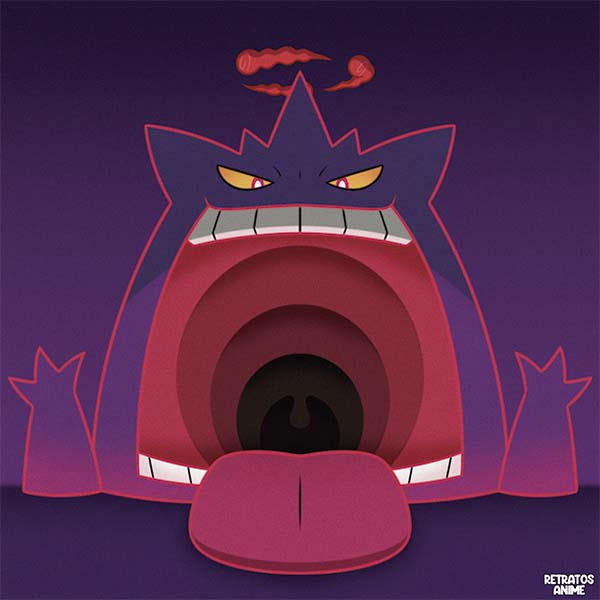 Gengar Gigamax, Pokemon by Retratosanime on DeviantArt