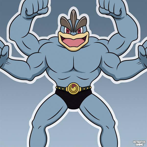 Machamp, Pokemon by Retratosanime on DeviantArt