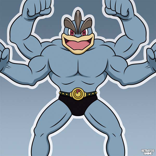 Machamp, Pokemon by Retratosanime on DeviantArt