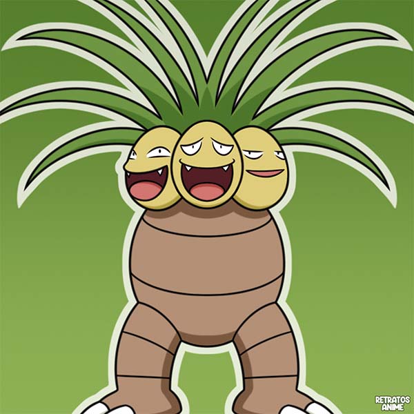 Exeutor Pokemon Exeggutor, Pokemon by Retratosanime on DeviantArt