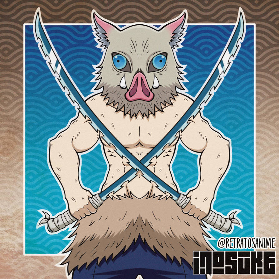 Inosuke, Kimetsu No Yaiba by Retratosanime on DeviantArt