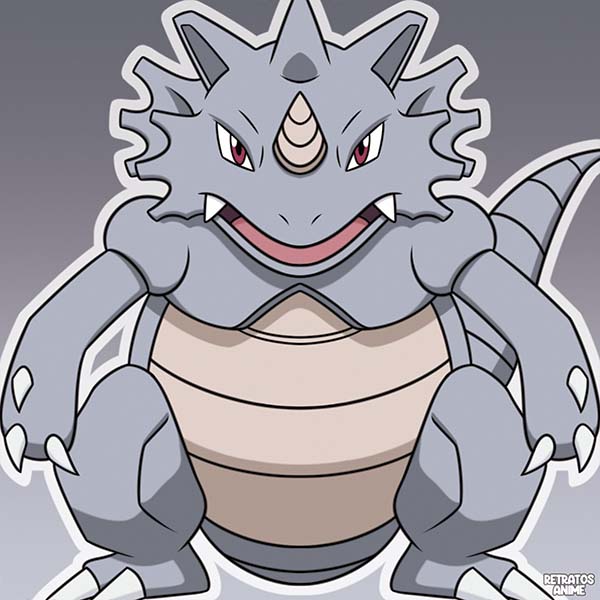 Rhydon, Pokemon by Retratosanime on DeviantArt