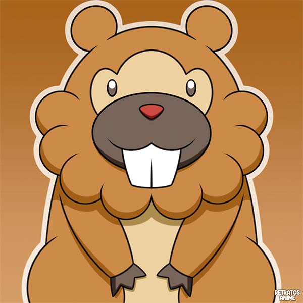 Baduff Bidoof, Pokemon by Retratosanime on DeviantArt
