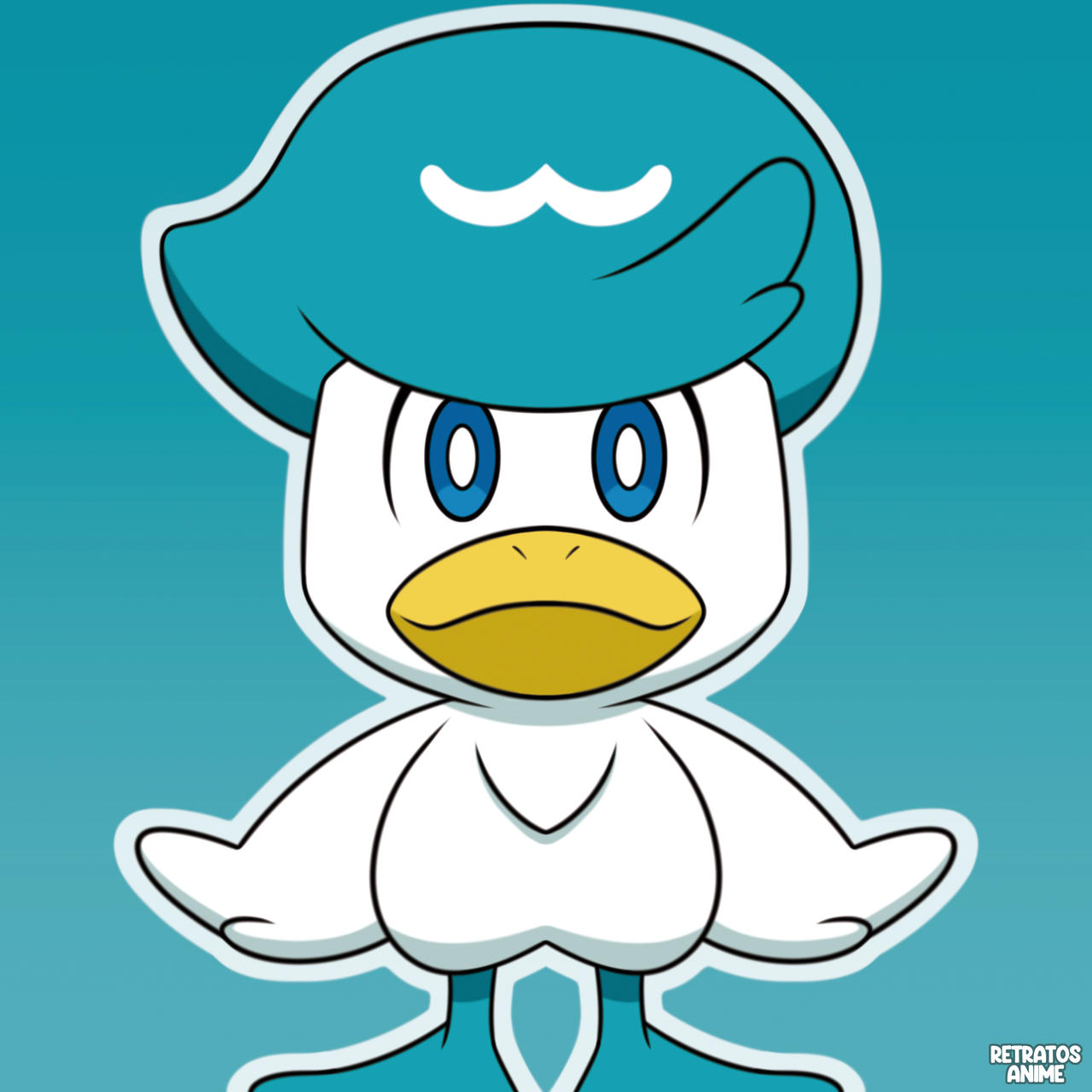 Quaxley Rear View Quaxly, Pokemon by Retratosanime on DeviantArt