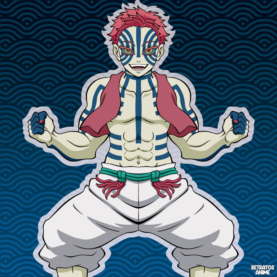 Akaza R36 Akaza, Kimetsu No Yaiba by Retratosanime on DeviantArt