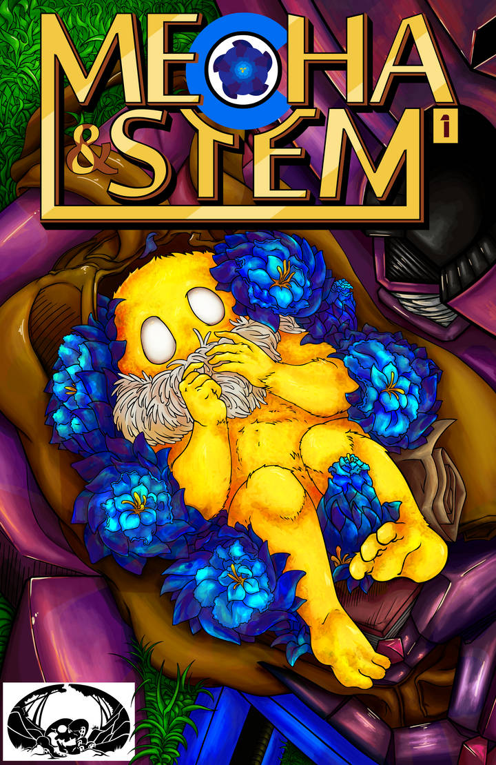 Mecha and Stem Issue 1 Cover by Empty-Brooke