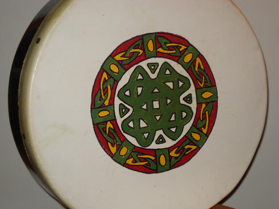 painted bodhran drum by coon4492 on DeviantArt