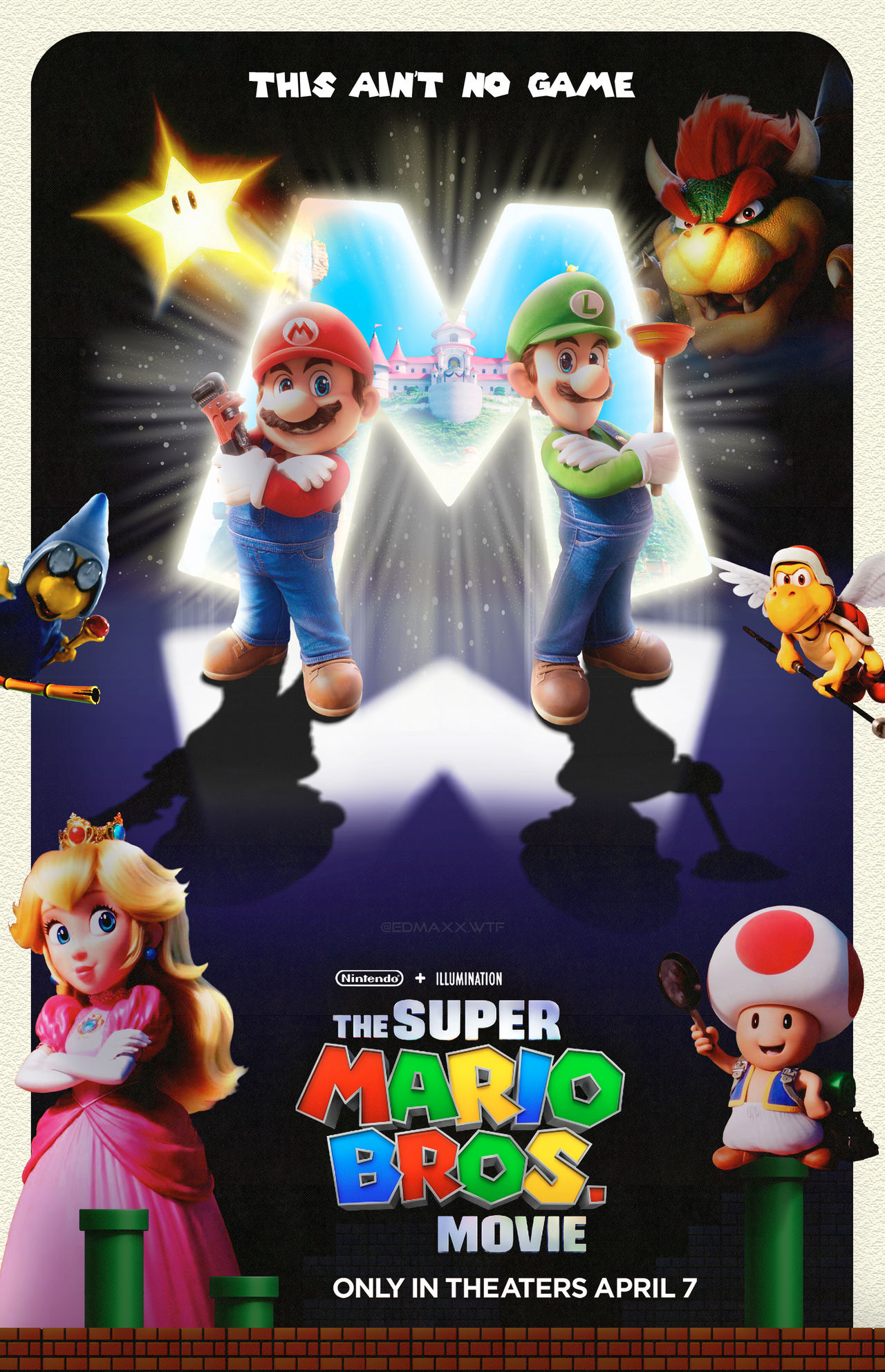 Super Mario Bros. Movie Poster Design by edmaxxwtf on DeviantArt