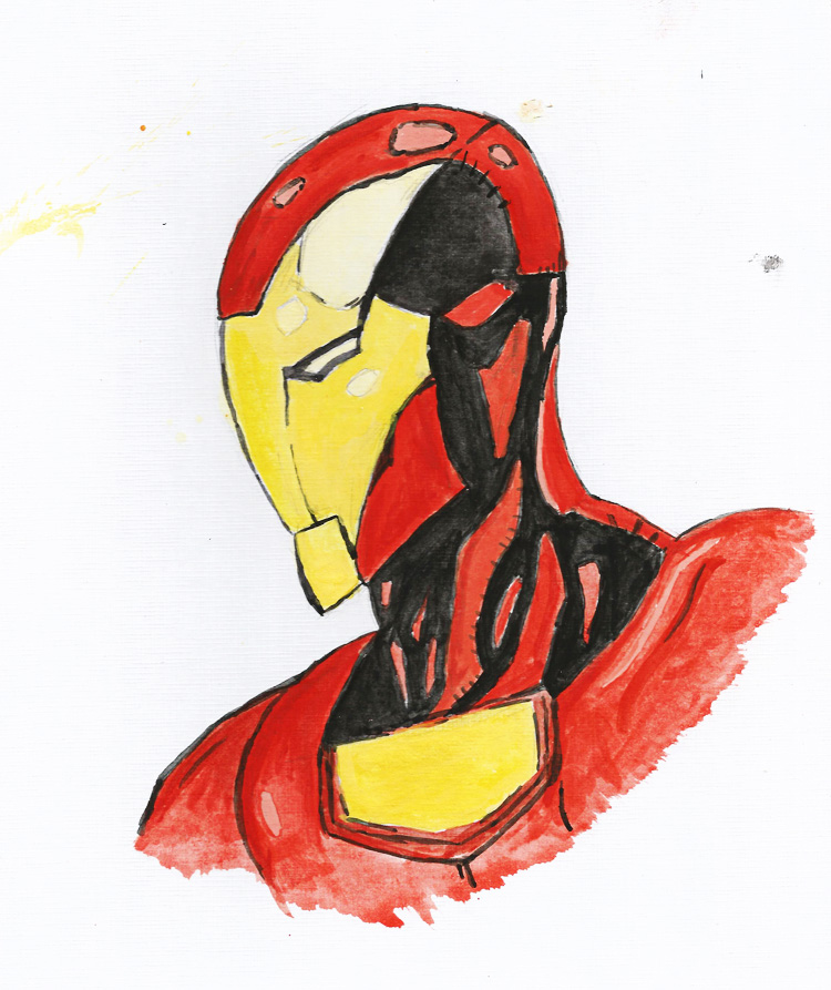 Iron Man Water Colour Study