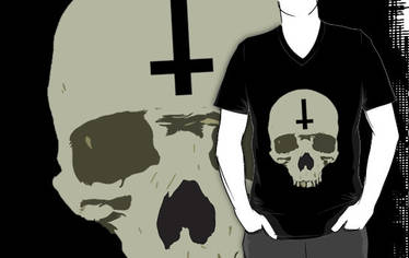 inverted skull (@ redbubble)