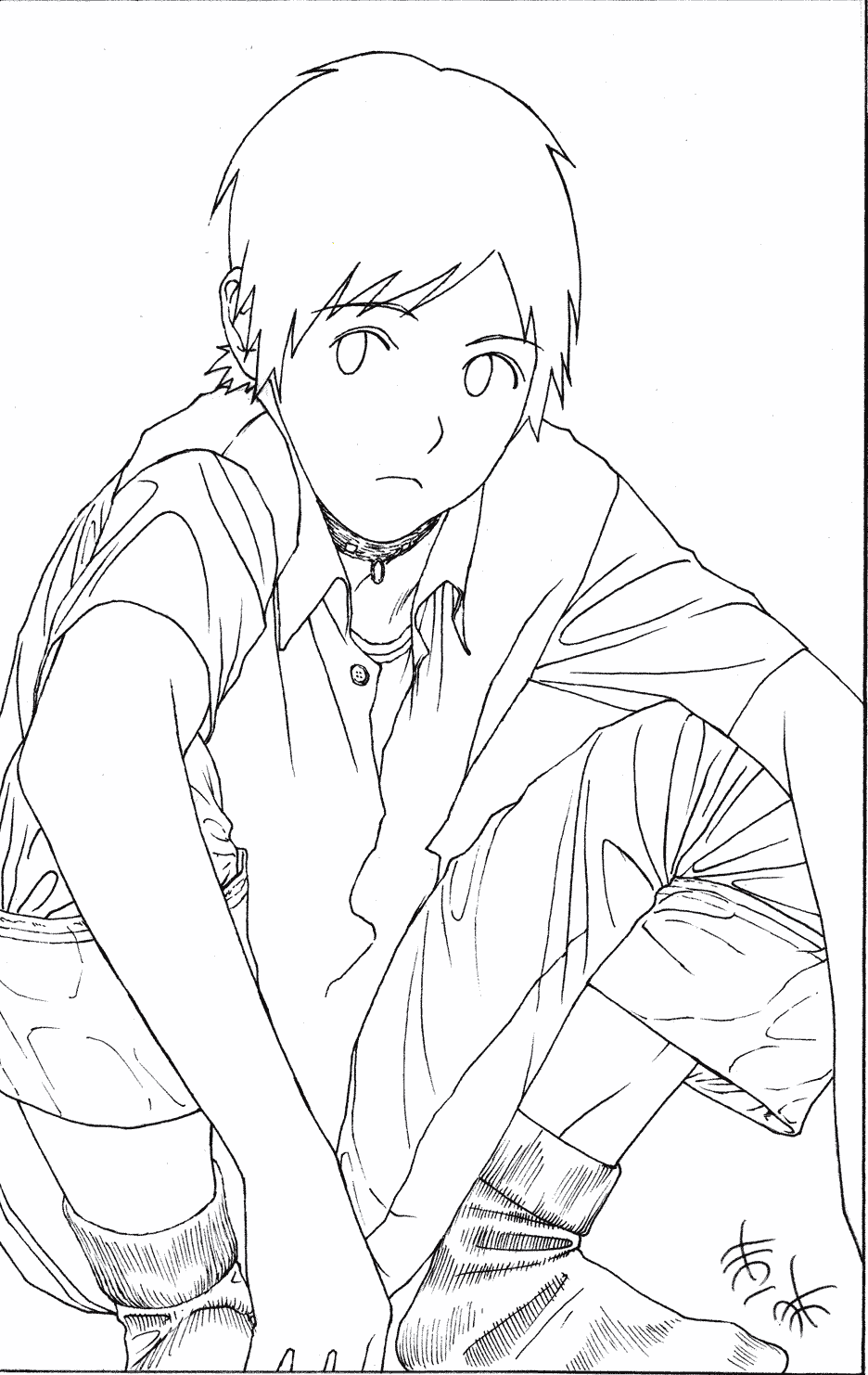 Chi Boy Lineart