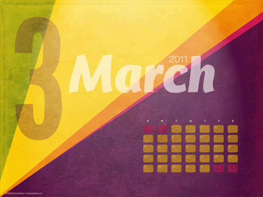 2011 Calendar March