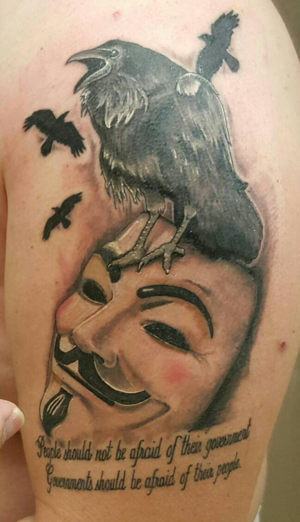V For Vendetta Tattoo By Keeplokd On Deviantart