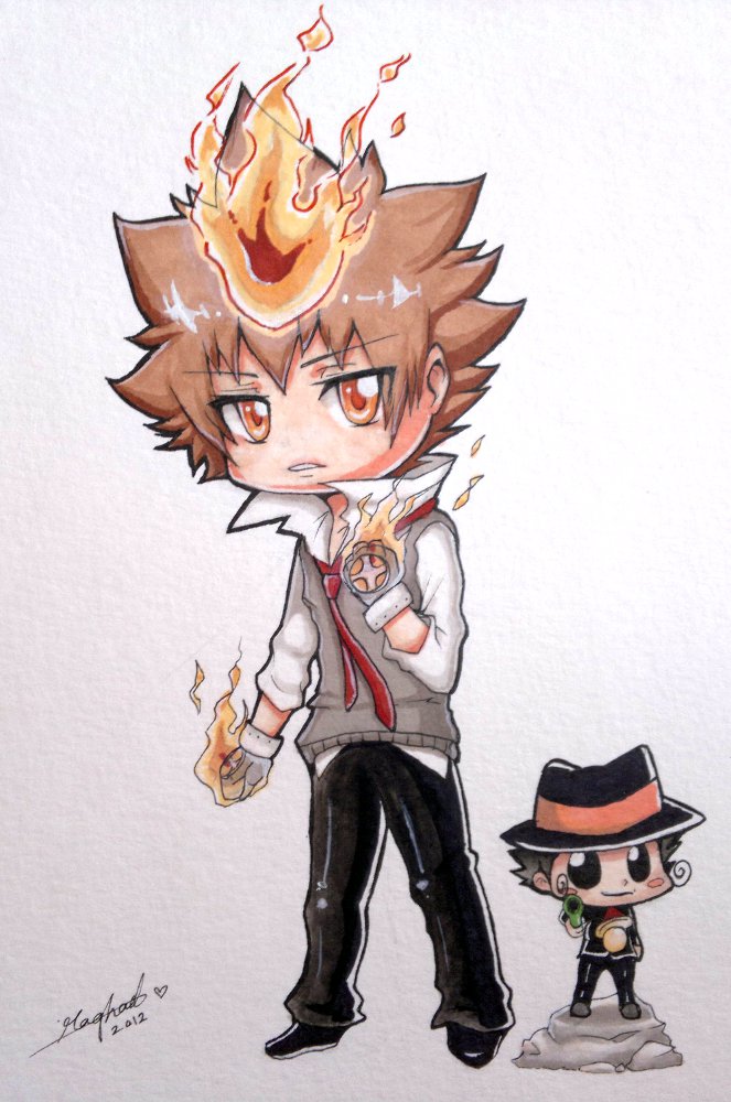 Tsuna and Reborn