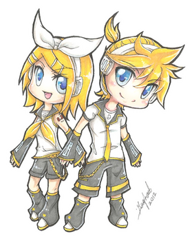 Chibi Rin and Len