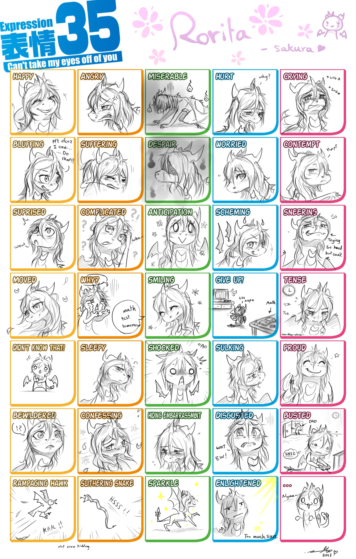 Rorita 35 Expression meme