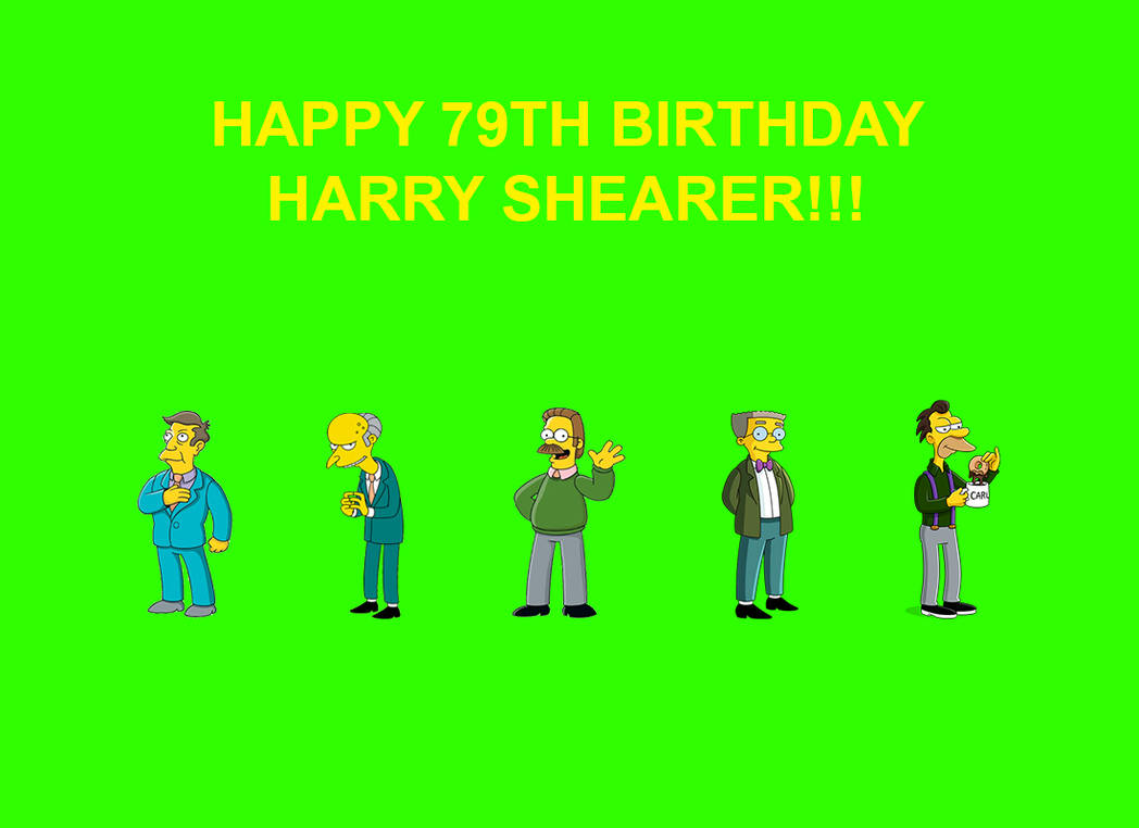 Happy Birthday Harry Shearer! by JTom09 on DeviantArt