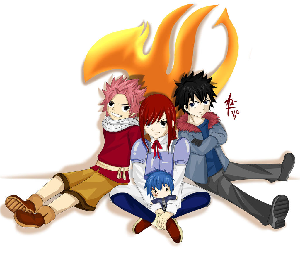 Little Erza and the Boys :D