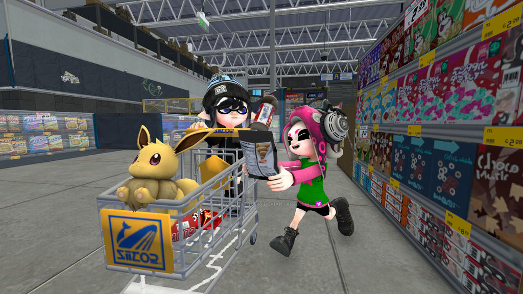 (Splatoon SFM) Shopping by Neon-Inktoling on DeviantArt