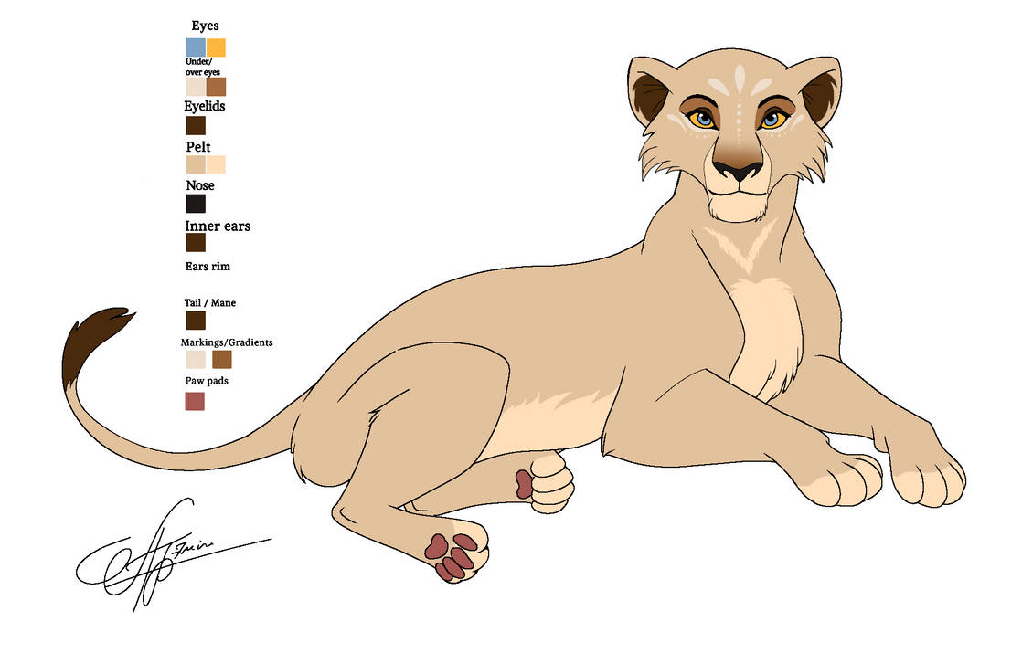Lioness reference by AinosDigitalArt on DeviantArt