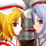 Remilia and Flandre Pocky Game