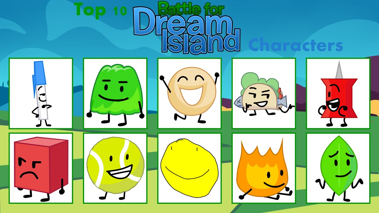 Top 5 Favourite BFDI Characters