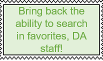 Bring Back Search in Favorites DA Staff Stamp