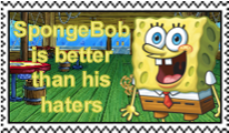 SpongeBob is better than his Haters Stamp