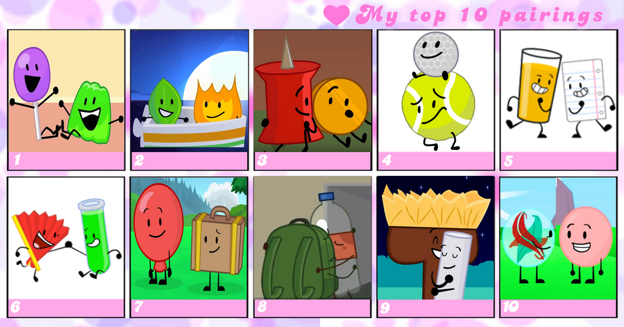 Top 10 Favorite BFDI Characters