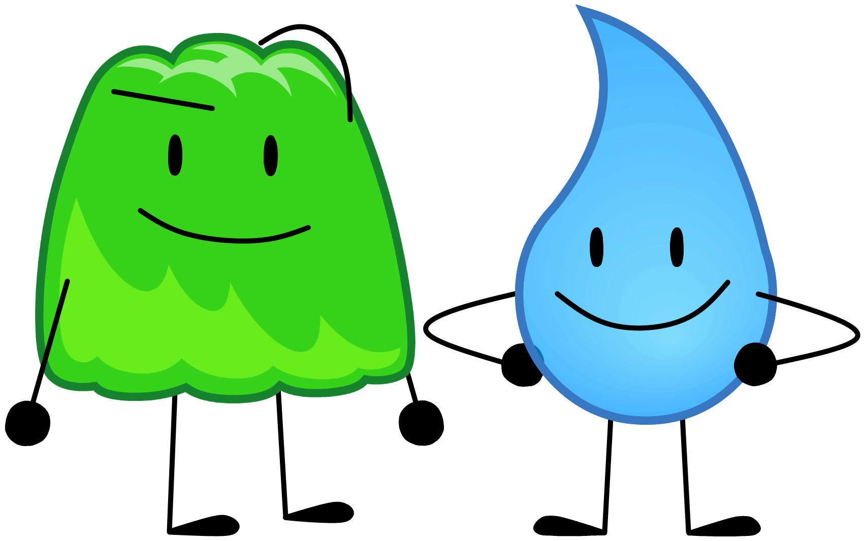 Gelatin and Teardrop from Battle for Dream Island by skinnybeans17 on ...