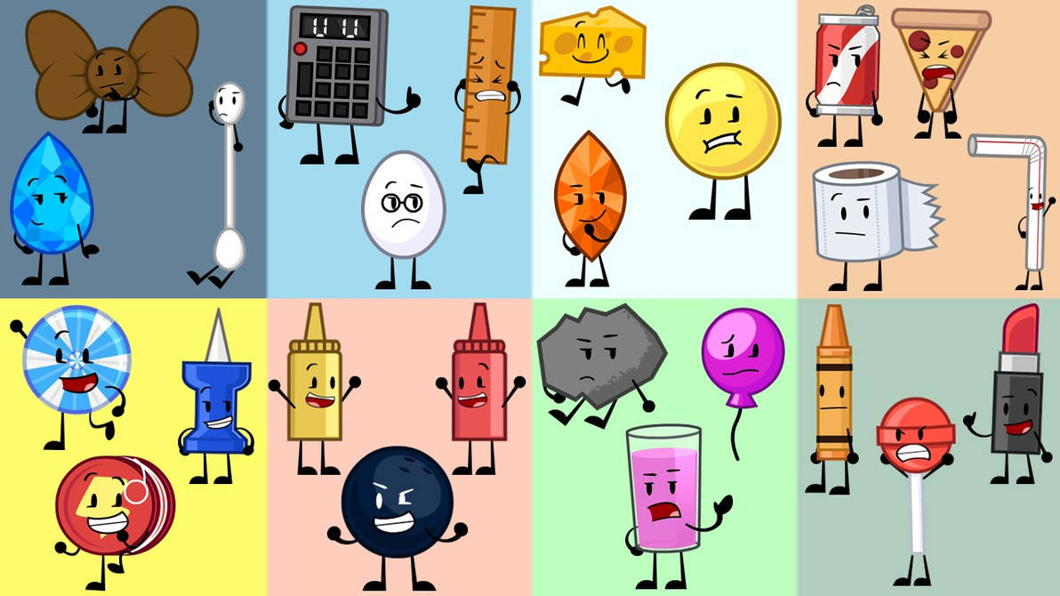Deviantart Objectland If Object Land Characters were on BFB Teams by skinnybeans17 on DeviantArt