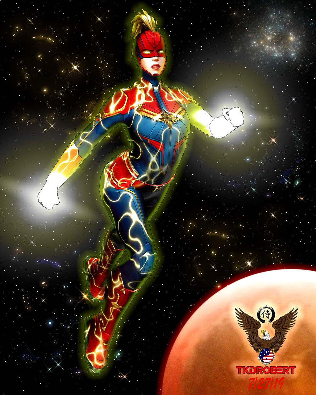 Captain Marvel MCU by tkdrobert