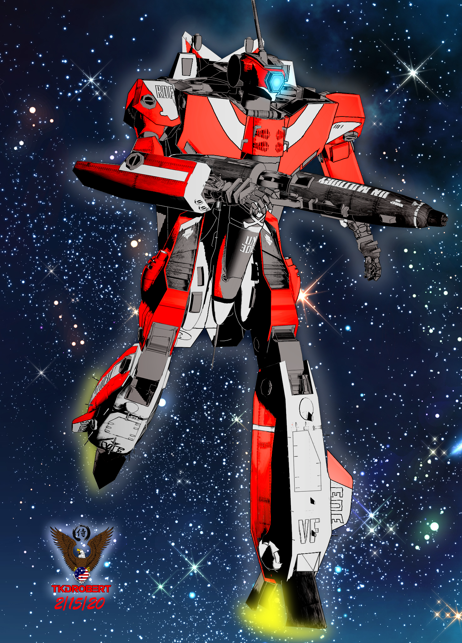 Robotech Mecha Red by tkdrobert
