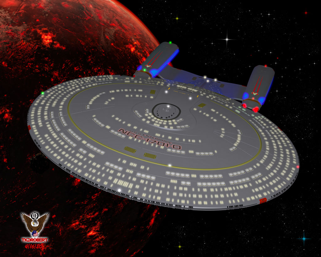 U.S.S. Enterprise 1701-D by tkdrobert