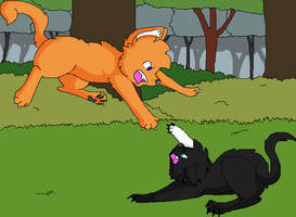 Firestar and Scourge